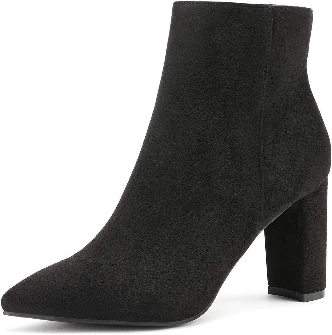 DREAM PAIRS Women's Chunky Heel Ankle Booties for Style