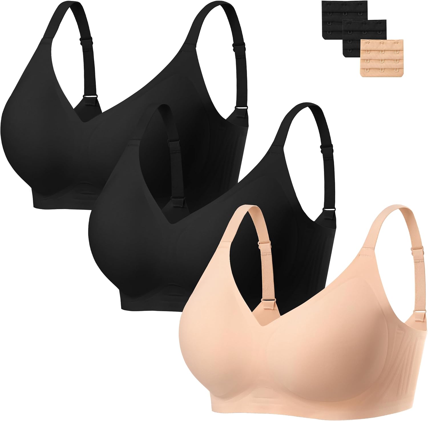 Comfort Seamless Wireless Bra for Women with Push Up Support