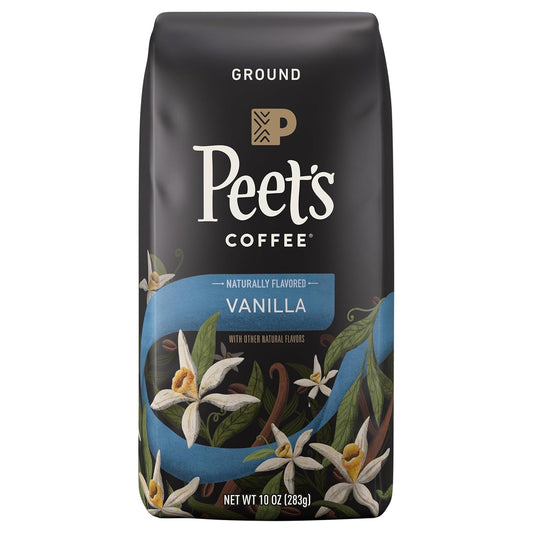 Peet's Vanilla Flavored Coffee 10oz - Rich & Smooth