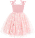 Summer Tutu Dress for Toddler Girls with Cute Bow-Tie Straps