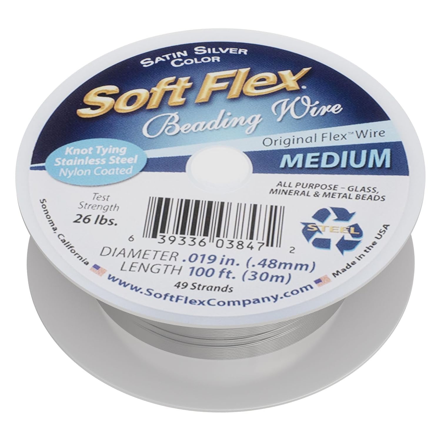 Soft Flex 49 Strand Beading Wire - Ultra Soft Jewelry Wire