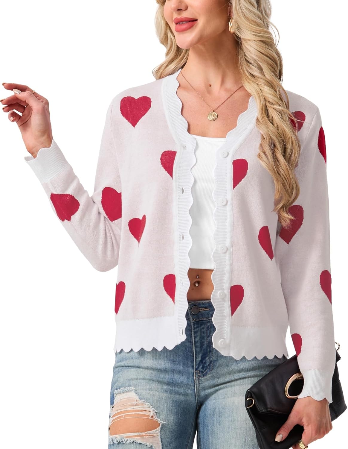 GRECERELLE Women's Long Sleeve V-Neck Cardigan for Every Occasion