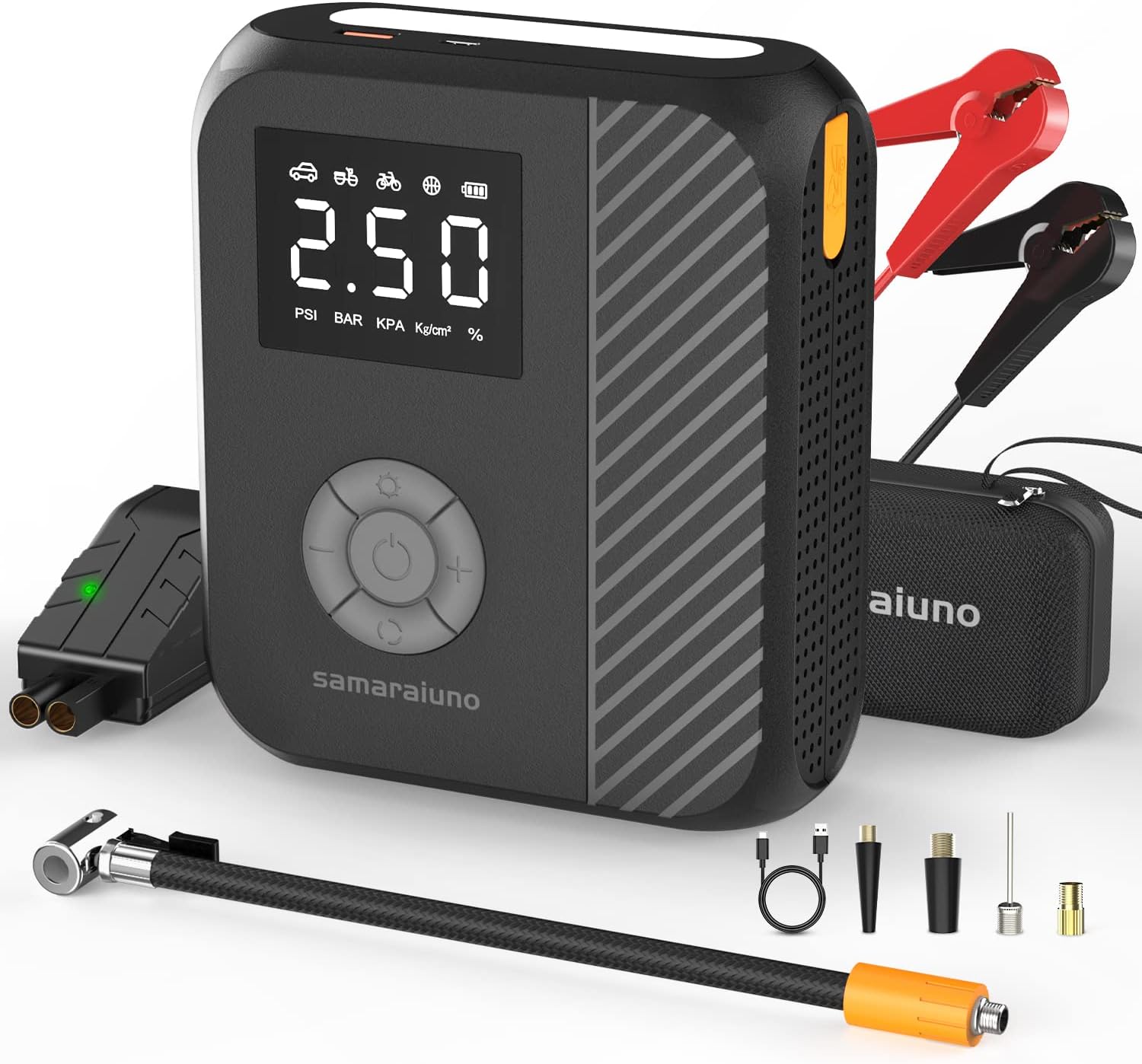 1800A Jump Starter + Air Compressor Combo