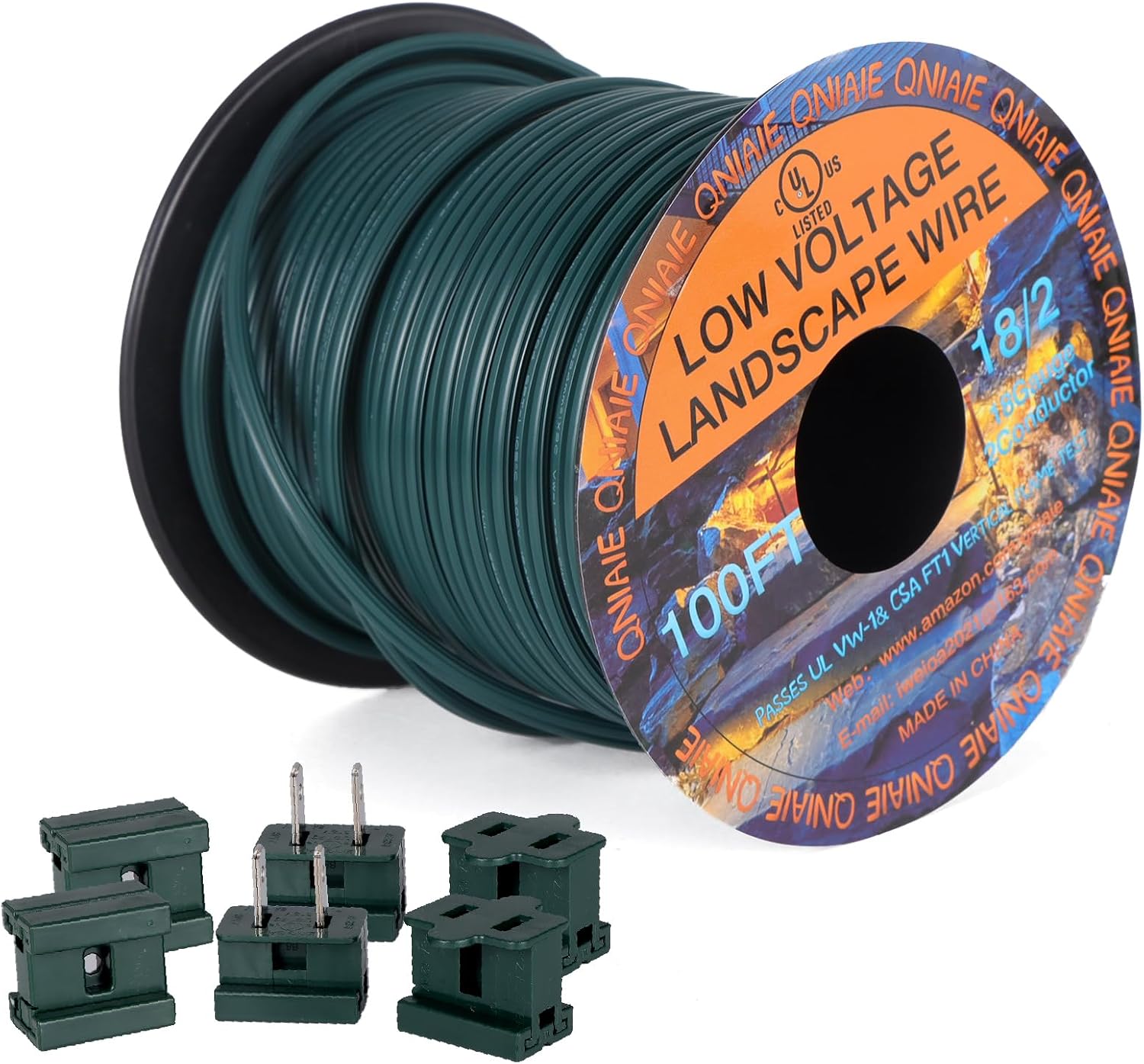 18 Gauge 2 Conductor Wire for Landscape Lighting - 100FT