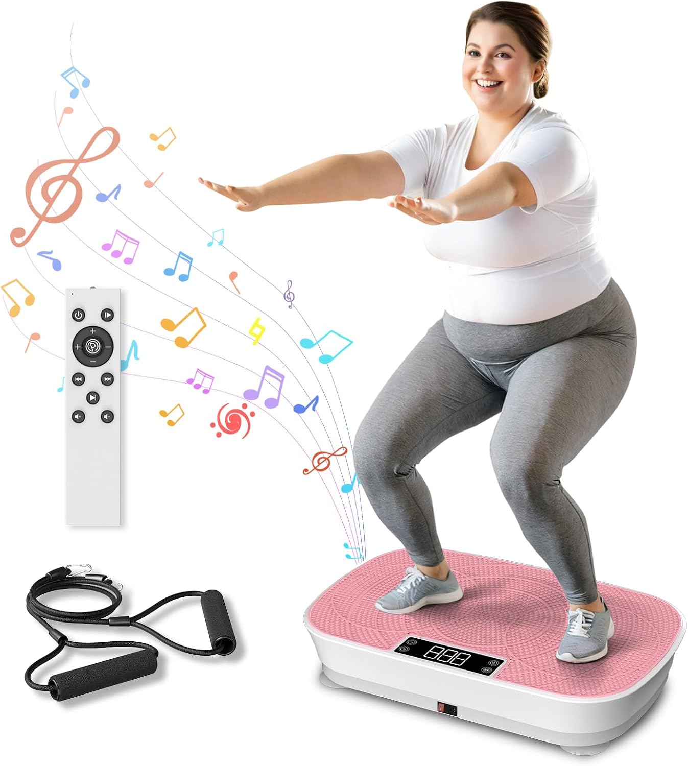 AXEFIT Vibration Plate - 400LBS Capacity, 99 Speeds: Boost Lymphatic Drainage!