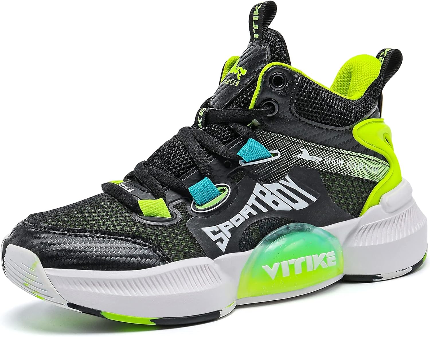 JMFCHI Kids Basketball Shoes High-top Durable Sneakers for Kids