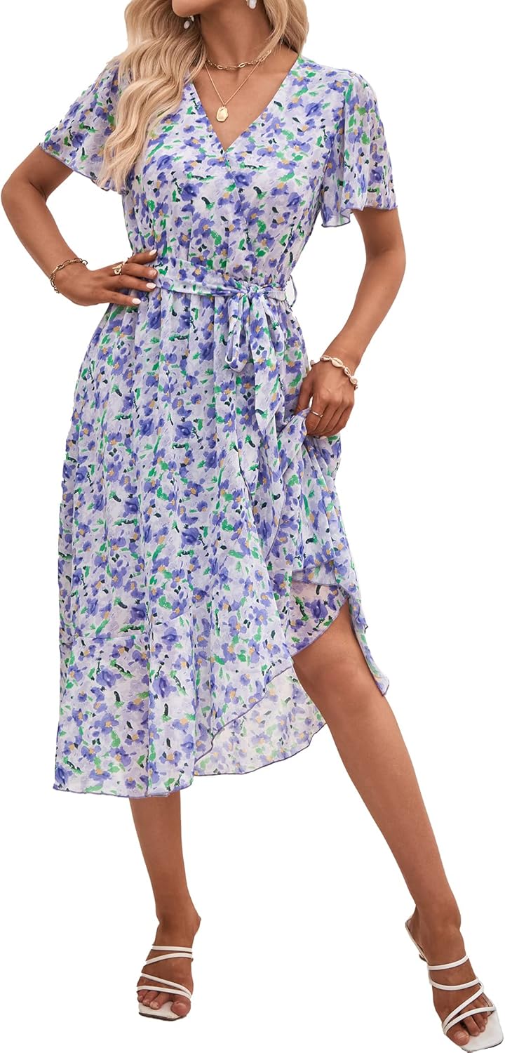 Stunning Floral Boho Maxi Dress for Summer Weddings and More