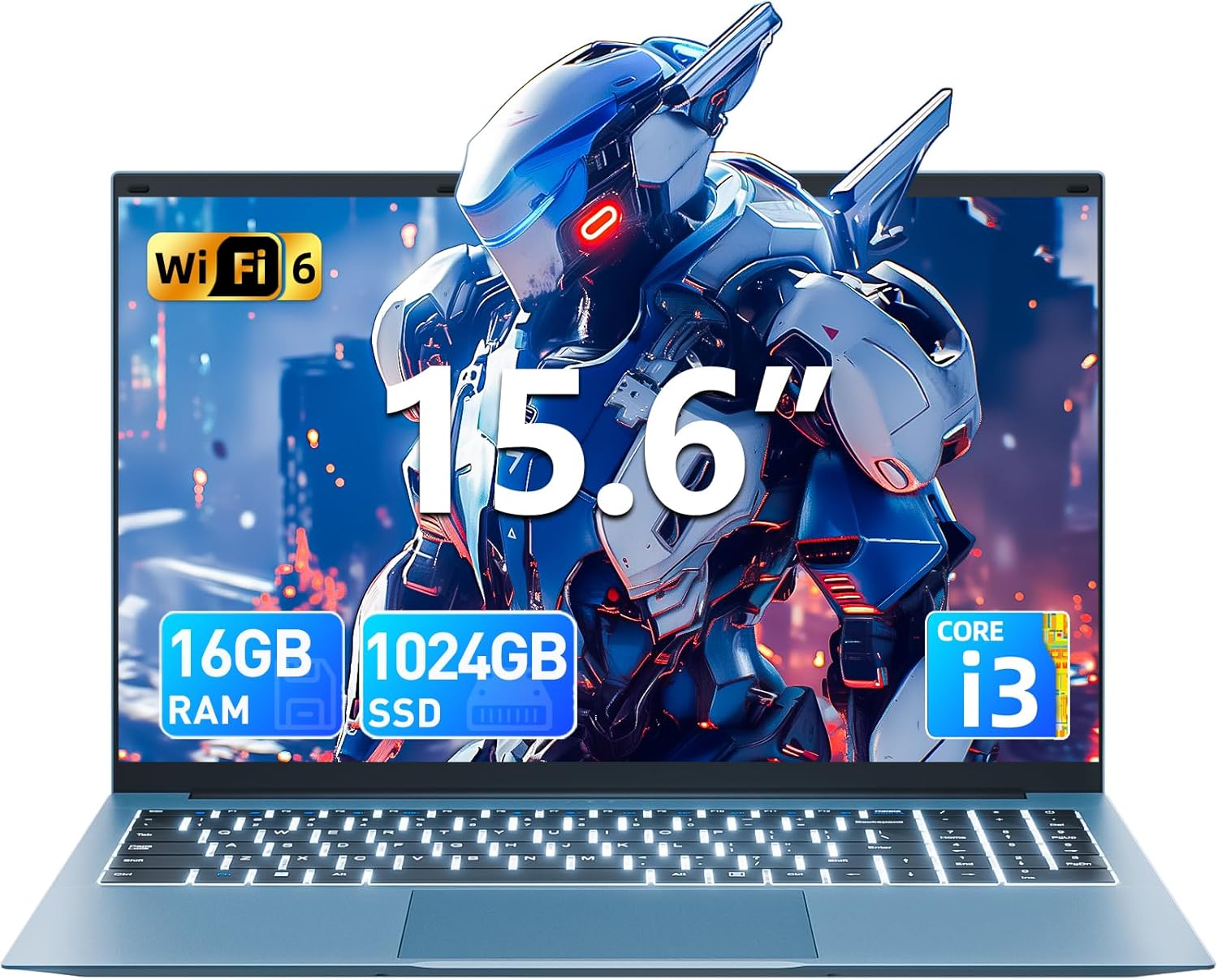 SGIN 15.6 Inch Laptop with Core i3, 16GB RAM, 1024GB SSD