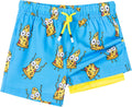 SURF CUZ Boys Swim Trunks with Boxer Brief Liner - UPF 50+ Comfort are