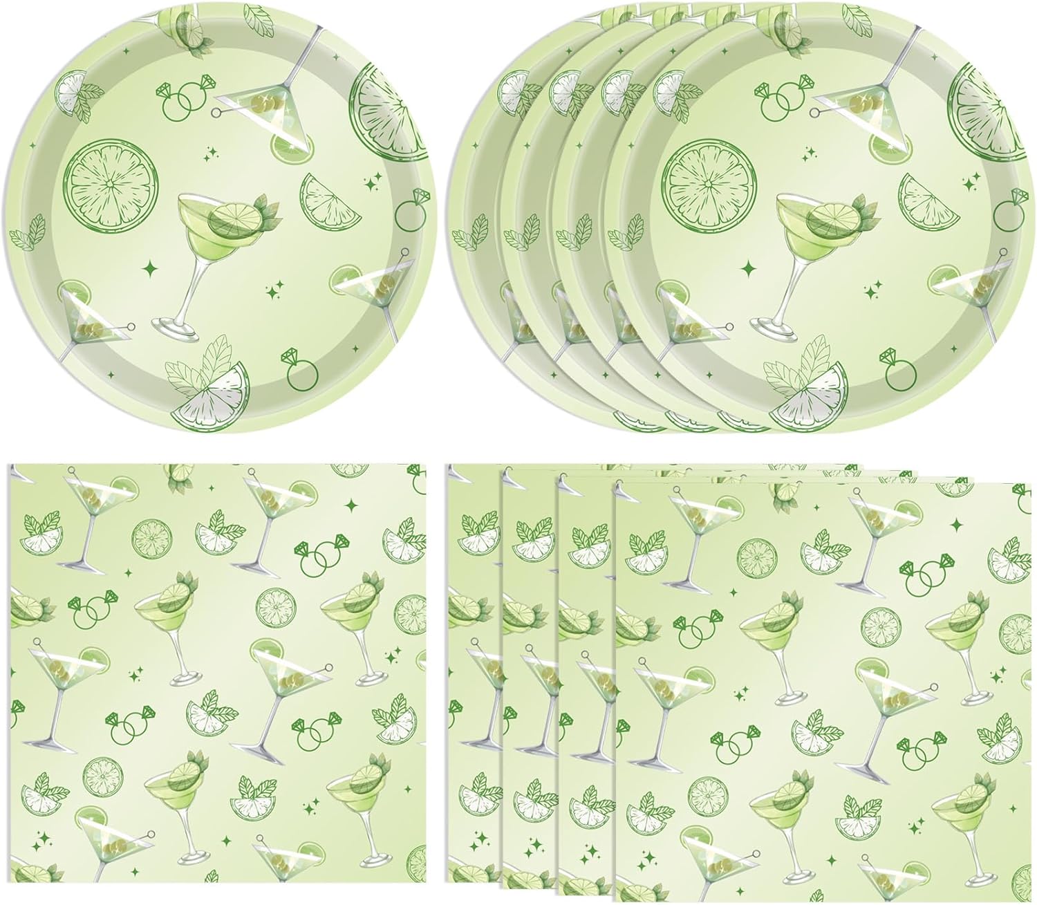 40PCS Martini Themed Party Set - Stylish Celebration Kit!