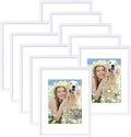 12x16 Picture Frame Set of 10 - Elegant Lightweight Wall & Table