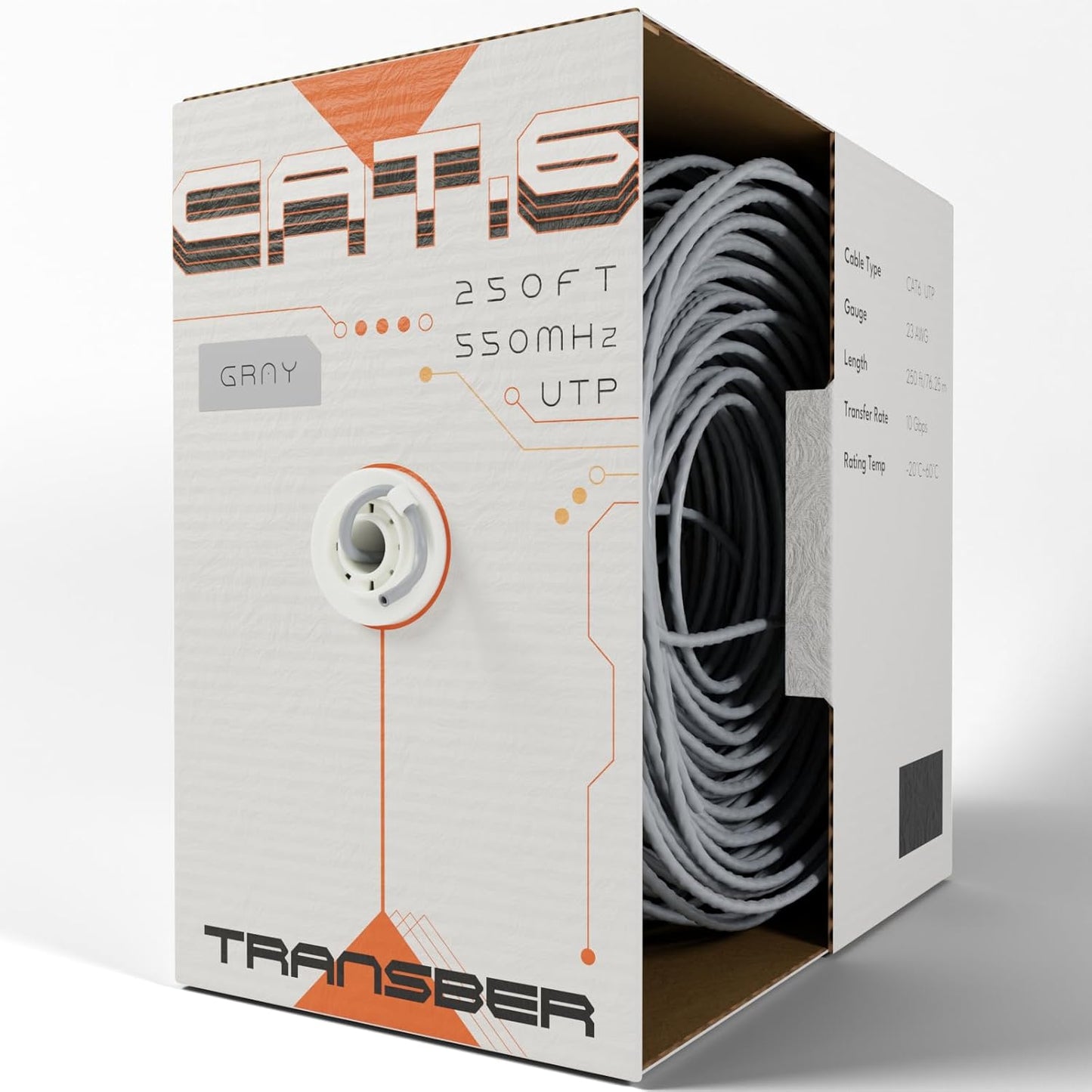 CAT6 250ft Ethernet Cable for Lightning-Fast Network Performance