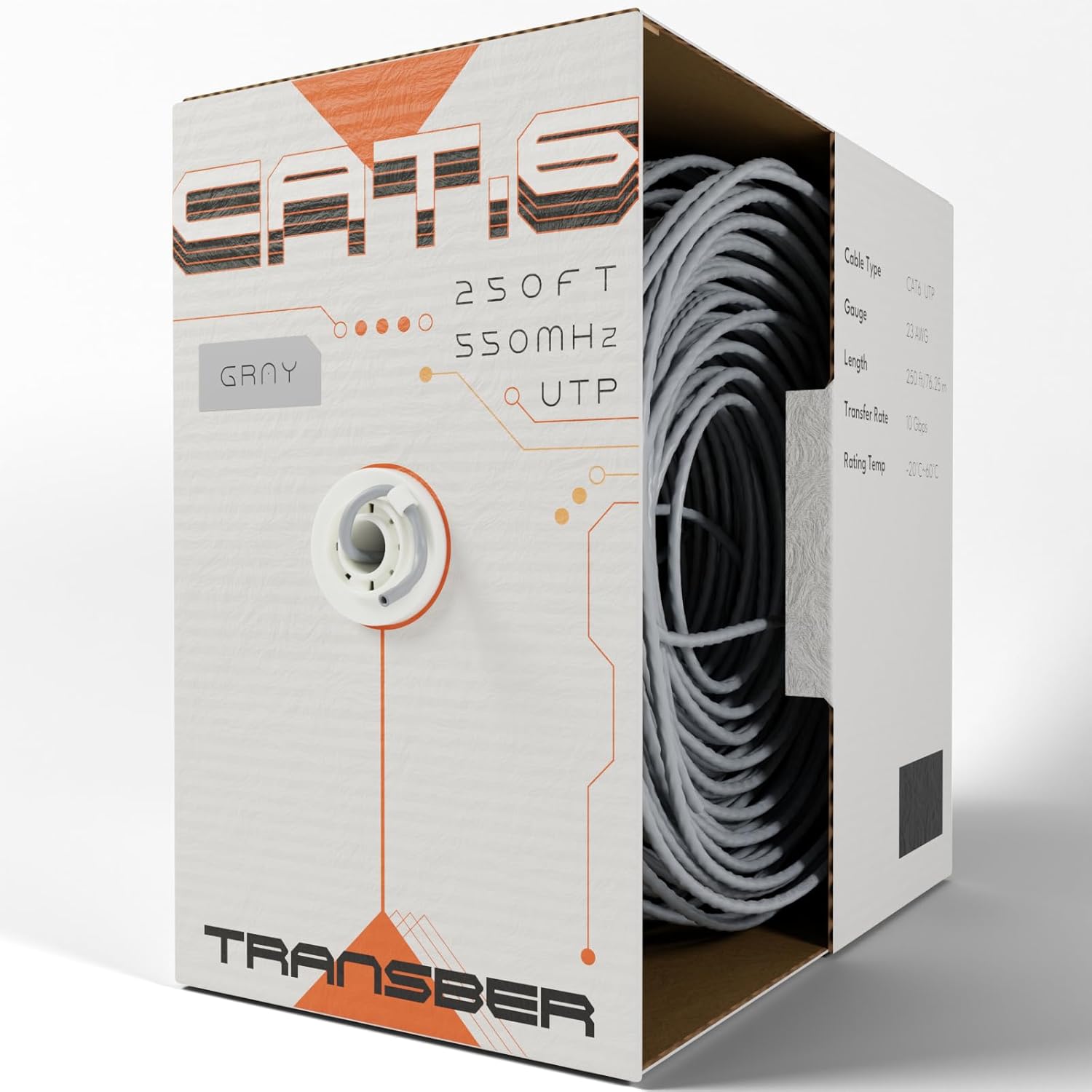 CAT6 250ft Ethernet Cable for Lightning-Fast Network Performance