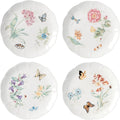 Lenox Butterfly Meadow 4-Piece Dinner Plate Set - Classic Garden Style