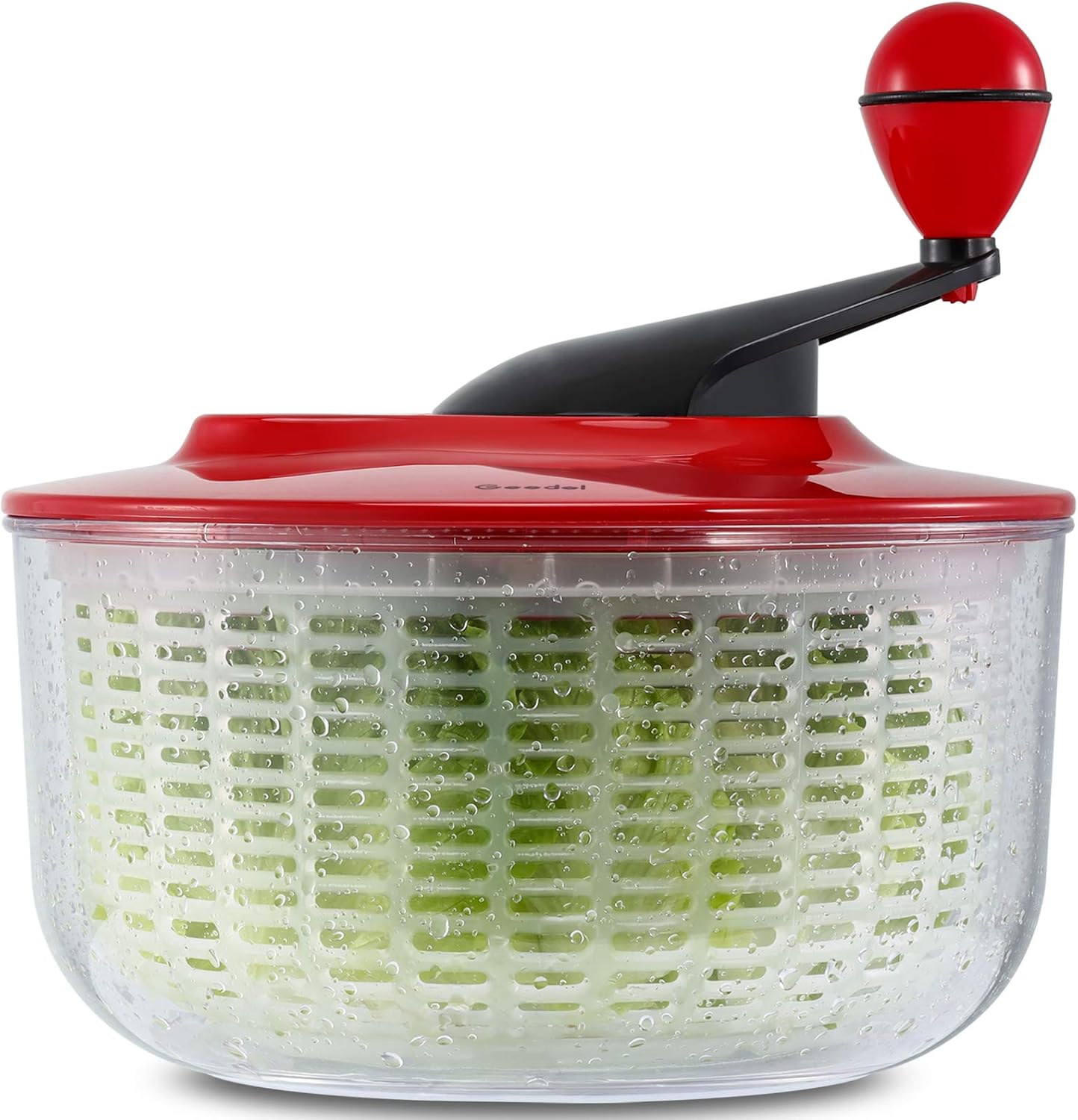 Large 5L Salad Spinner: BPA-Free, Easy-Clean, Dry Fruits/Veggies!