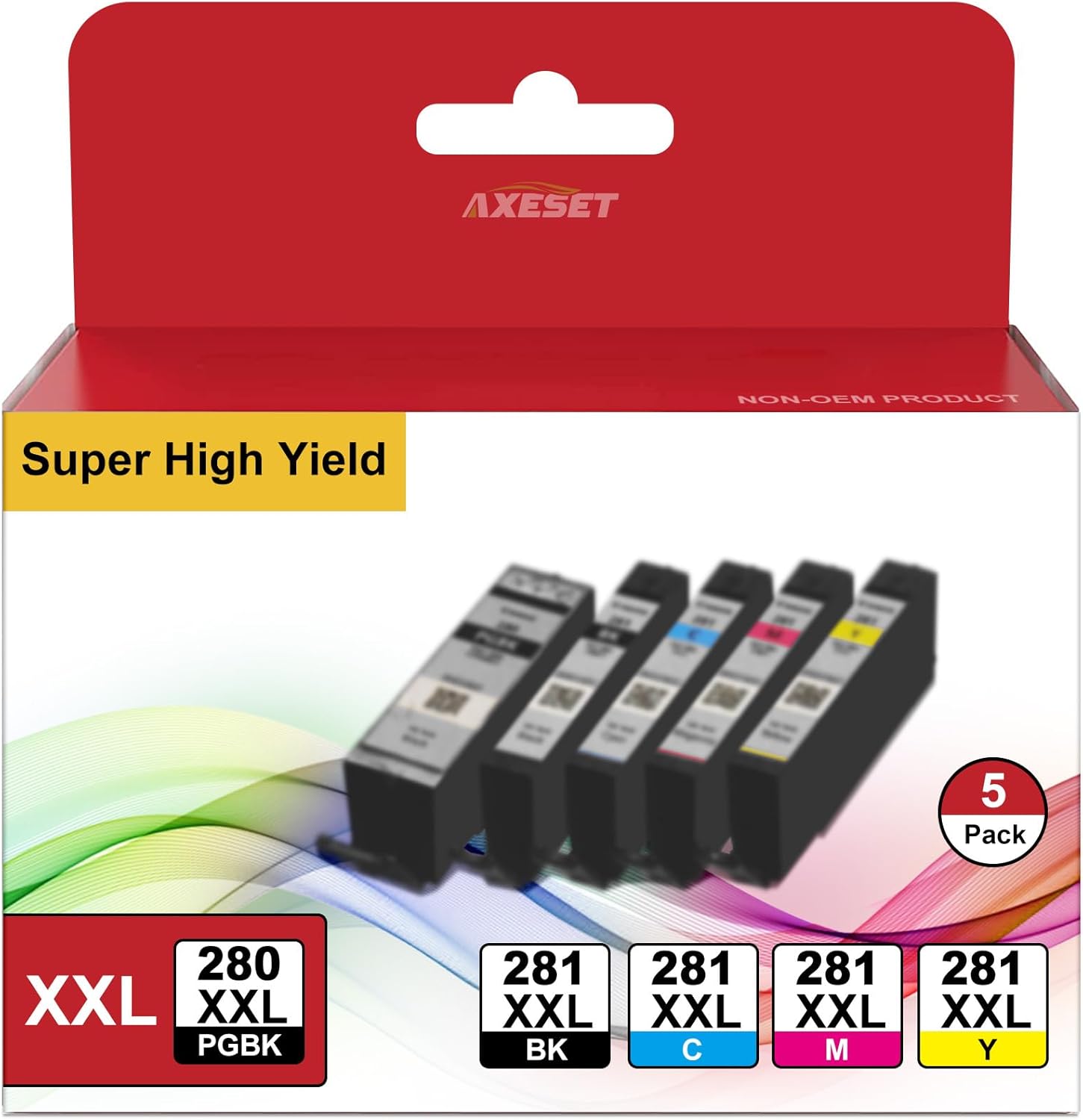 PGI-280 XXL and CLI-281 XXL Ink Cartridge Replacement Pack