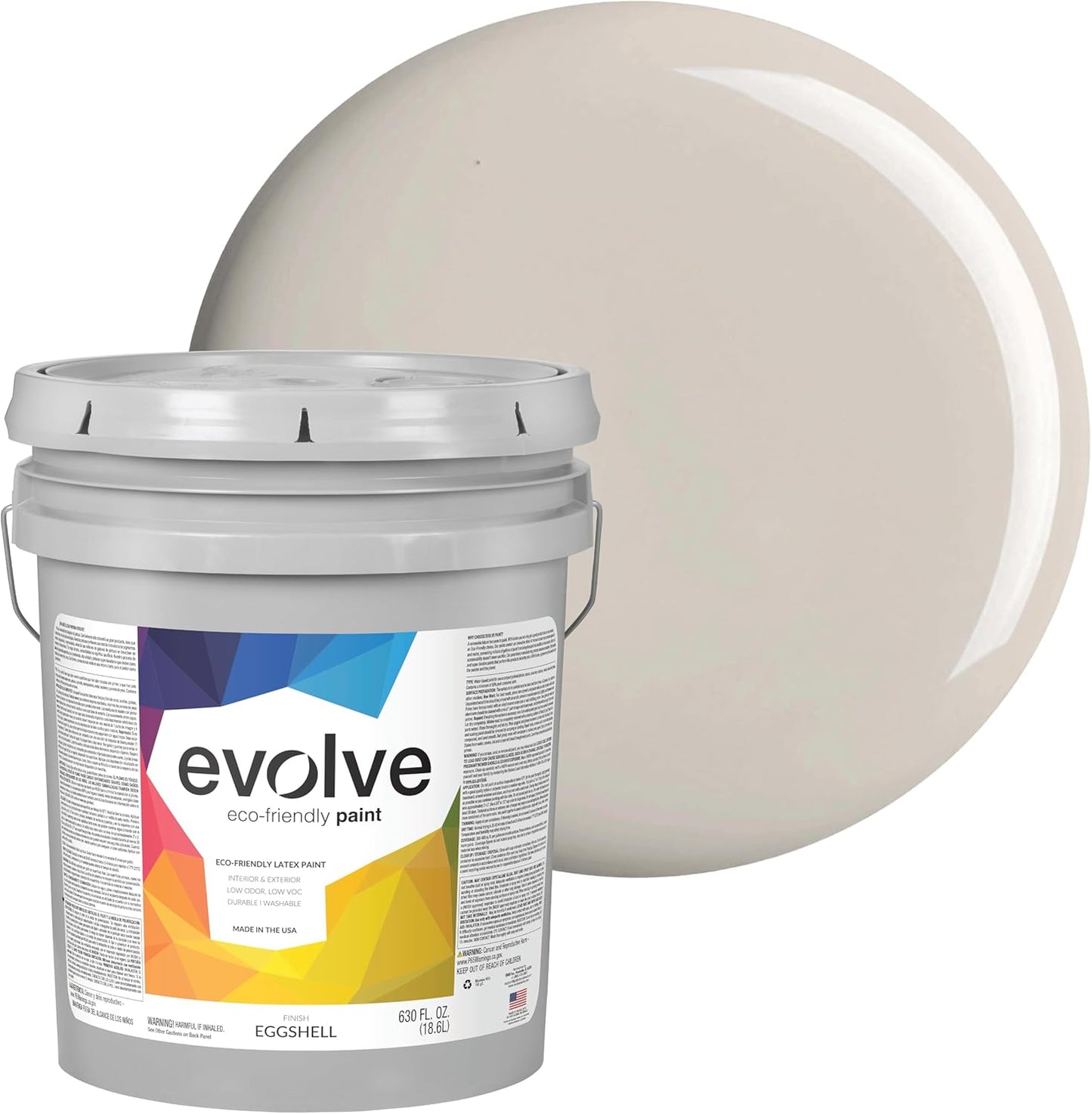 EVOLVE Paint & Primer: Eco-Friendly Eggshell for All Surfaces