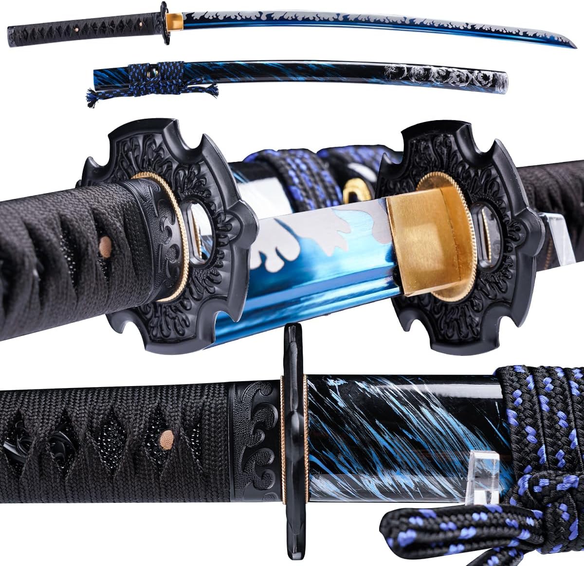 Japanese Samurai Katana Sword, 1060 High Carbon Steel Handmade