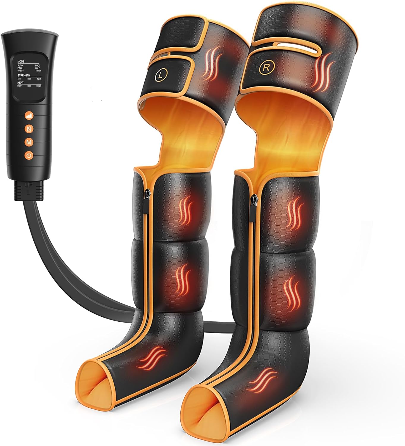 Leg Massager with Heat and Compression for Pain Relief