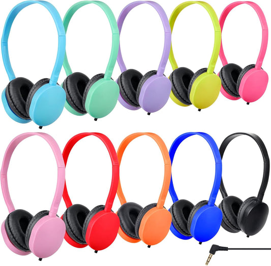 Kids Headphones Bulk 15 Pack for Classroom School Use