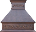 Copper Range Hood 36in Wall Mount - Handcrafted Antique Copper