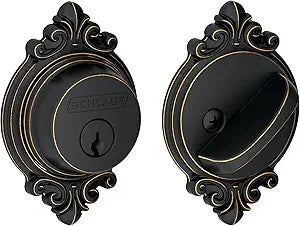 Schlage B60 N BRK 716 Deadbolt with Brookshire Trim for Security