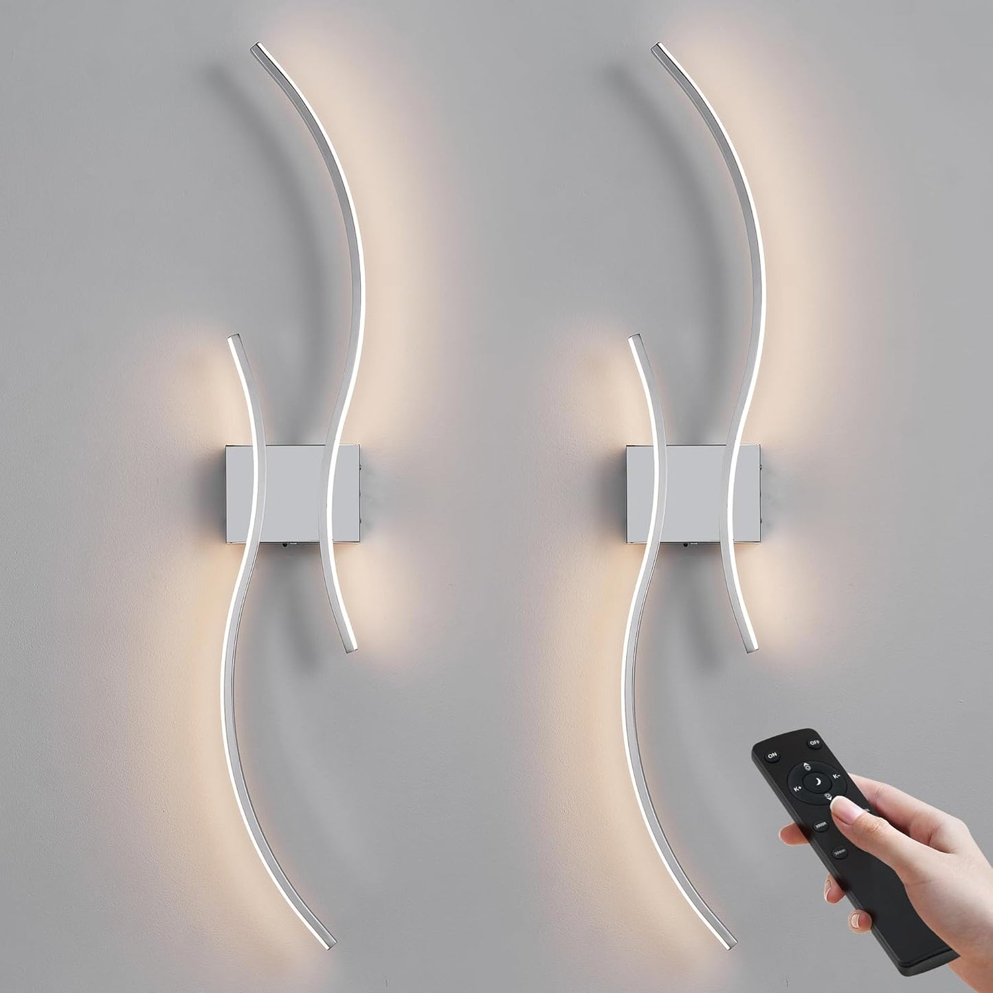 Battery Operated Wall Sconces with Remote Control for Home