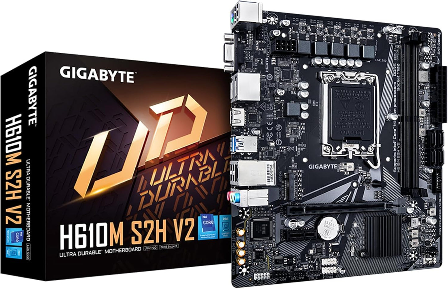 GIGABYTE H610M S2H V2 Motherboard for Intel Core Processors