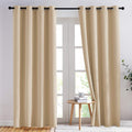 Biscotti Beige Blackout Curtains 84 in Panels - Thermal, Sound
