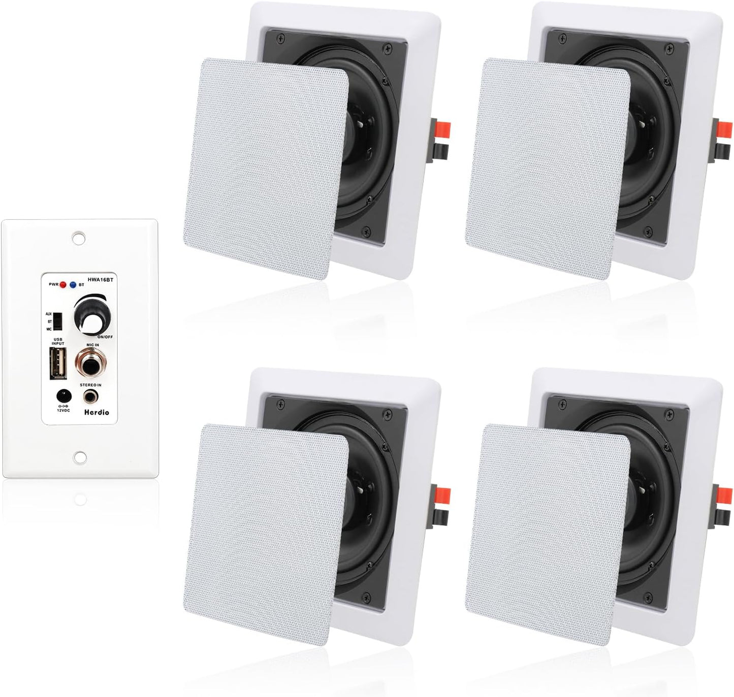 Immerse in Sound: Herdio Bluetooth Ceiling Speakers Set
