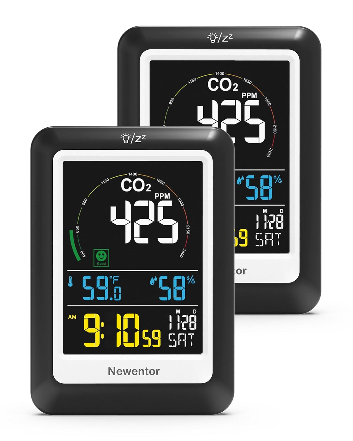 Newentor CO2 Monitor - Voice Alert for Clean Air