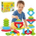 30 Pc Montessori Building Blocks for Kids 1-5: STEM Learning & Sensory Play