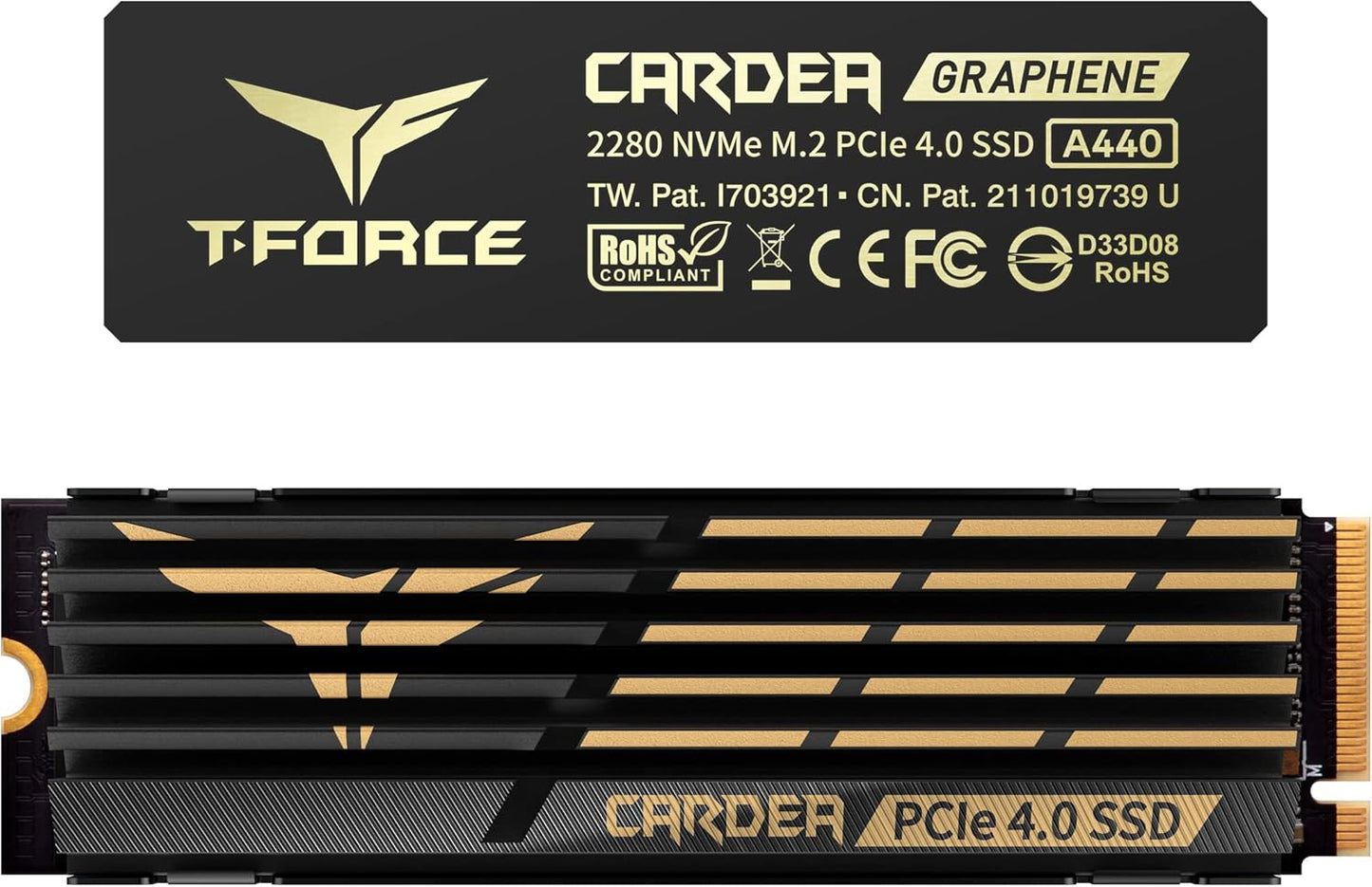TEAMGROUP T-FORCE A440 2TB NVMe SSD with Aluminum Heatsink