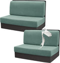 Gollense RV Dinette Cushion Covers Set of 2 - Stretch Waterproof Fit
