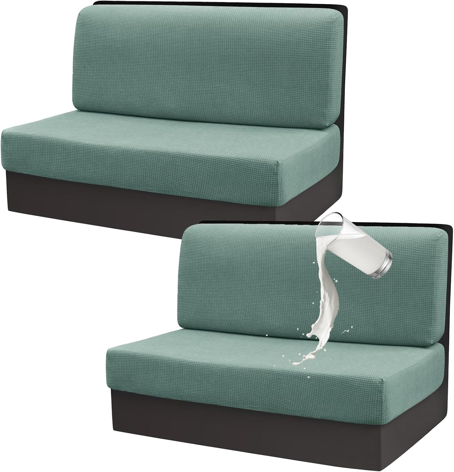 Gollense RV Dinette Cushion Covers Set of 2 for Your Camper