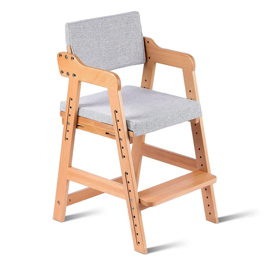 Ezebaby Wooden High Chair for Toddlers to Teens Adjustable Design