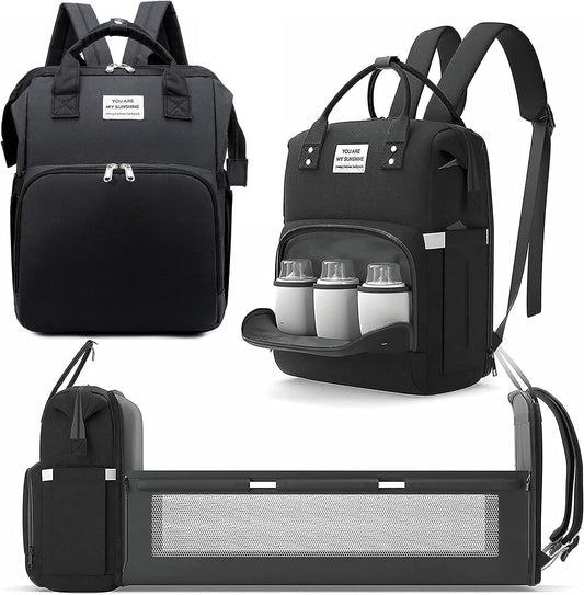 Waterproof Diaper Bag Backpack: Baby Changing Station, Large Capacity