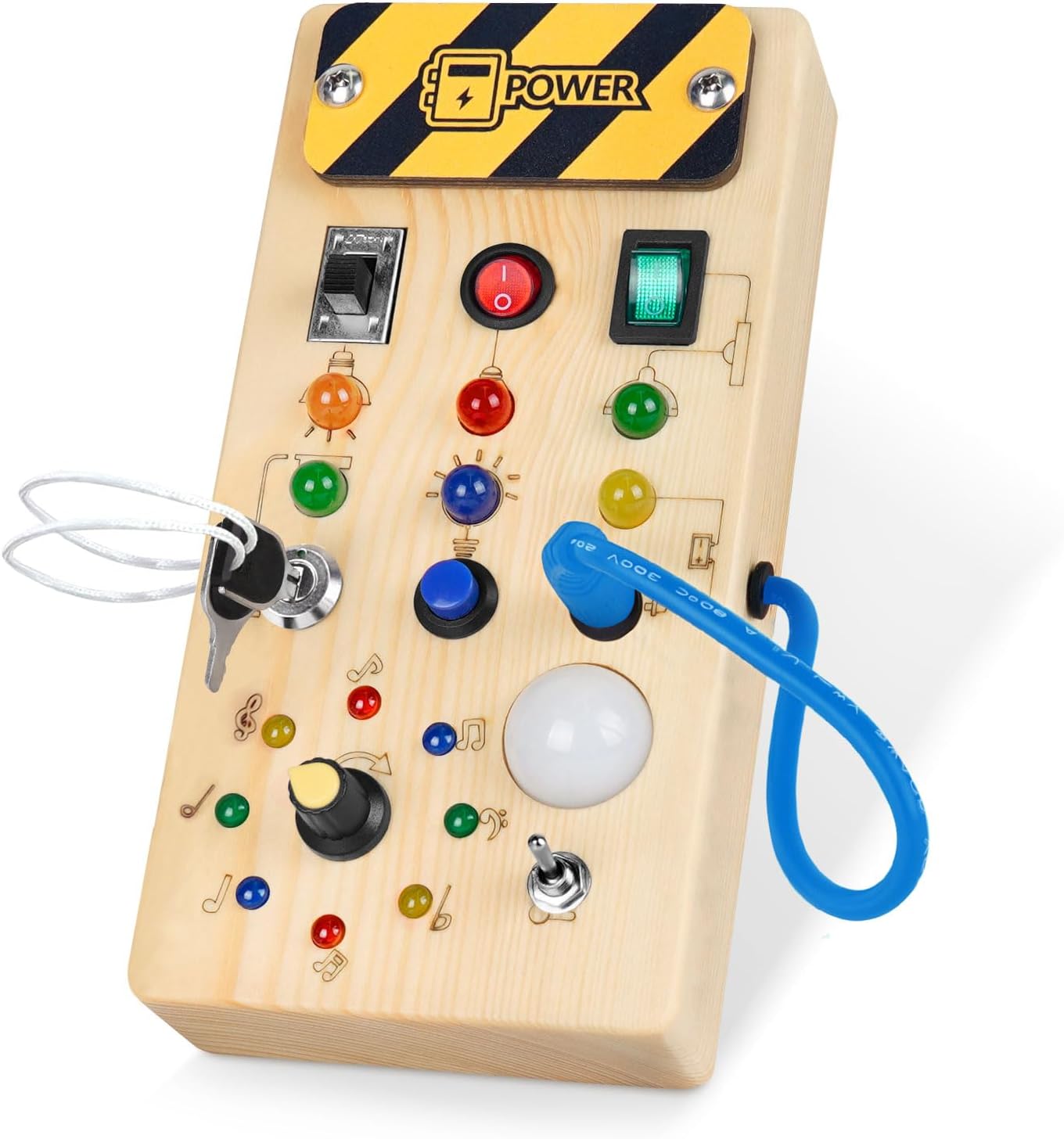 Montessori LED Sensory Busy Board for Toddlers