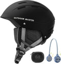 OutdoorMaster Kelvin II Ski Helmet and Bluetooth Set - Safe, Musical