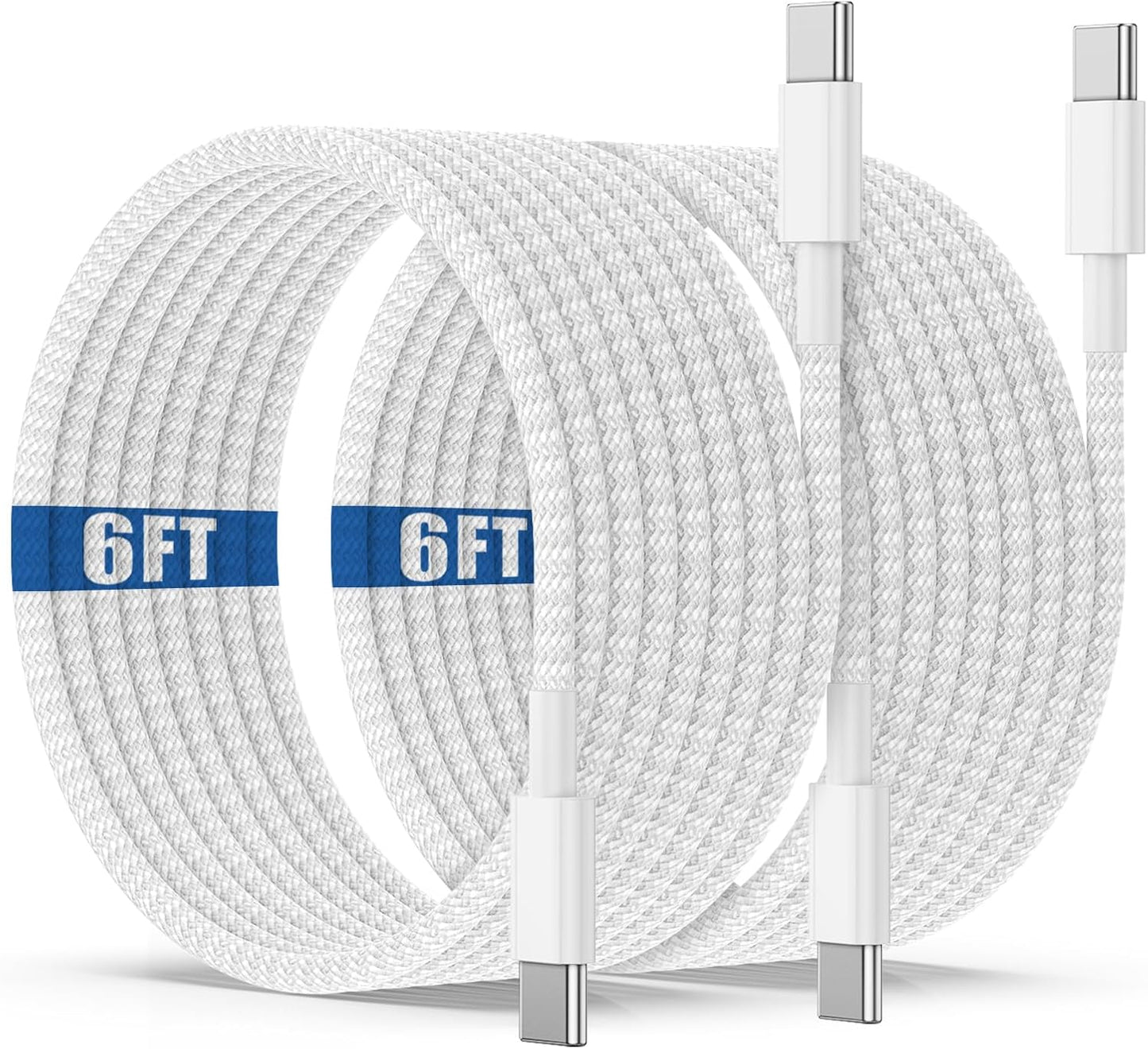 Fast 60W USB C to C Cable - 6ft Qalirvis