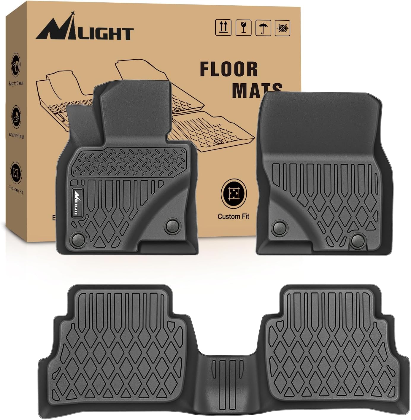 Nilight TPE Floor Mats for Mazda CX5 - All Weather Protection