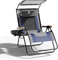 Zero Gravity Chair Reclining Lounger with Sun Shade - Padded Mesh Seat