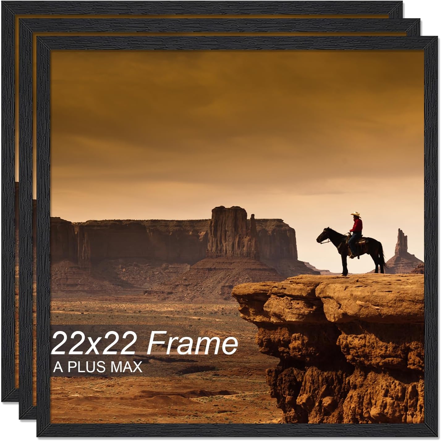 A PLUS MAX Square 22x22 Frame Set of 3 for Stylish Display