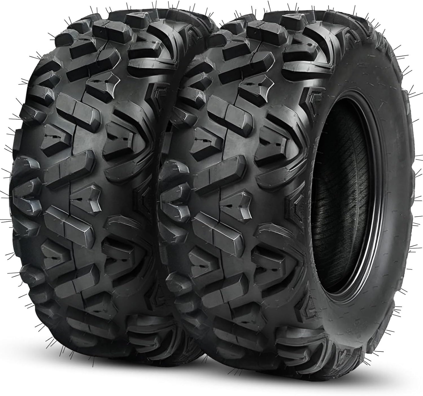 25x8-12 All-Terrain Quad Tires for Off-Road Use and Durability