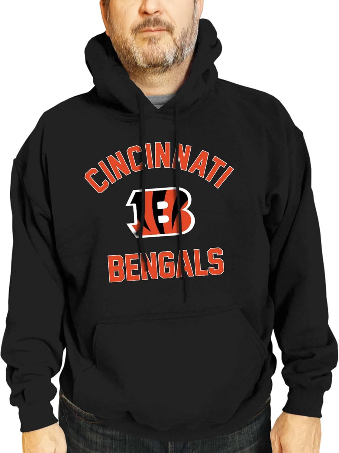 Cincinnati Bengals Adult Gameday Hooded Sweatshirt for Fans