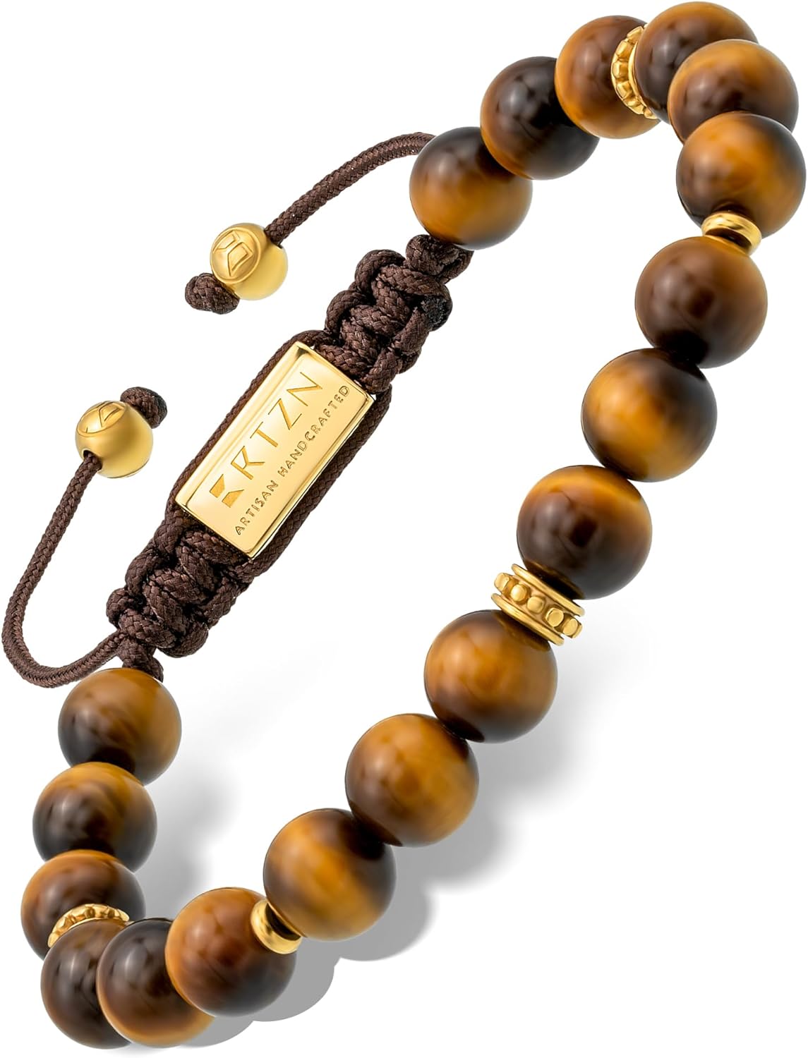 RTZN Tigers Eye Bracelet for Men - Artisan Handcrafted Style