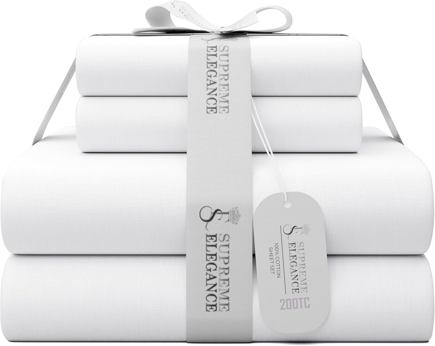 Supreme Elegance 100% Cotton Full Size Bed Sheets for Comfort