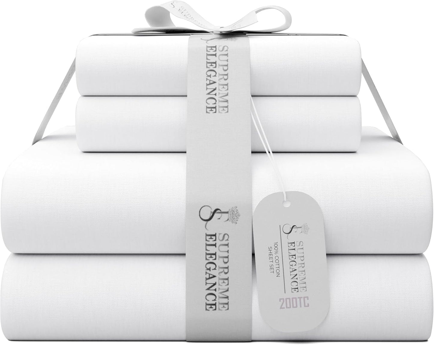100% Cotton Twin Bed Sheets Set for Cool Sleep Comfort