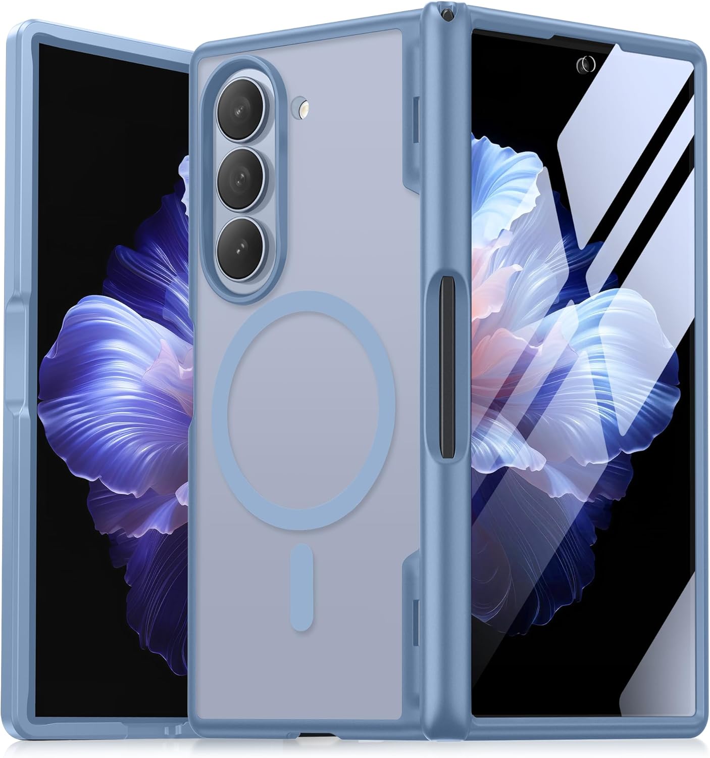 MOBOSI Magnetic Case for Z Fold 5 with HD Screen Protector
