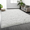 Large Shag Area Rugs 10 x 14 Tie-Dyed Plush Fuzzy Rug - Ultra Soft